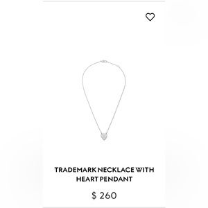 Gucci Trademark Necklace With Heart Pendant